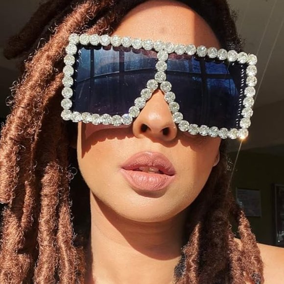Sparkling crystal sunglasses main image 4